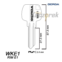 Gerda 034 - klucz surowy - WKE1 / RIM E1